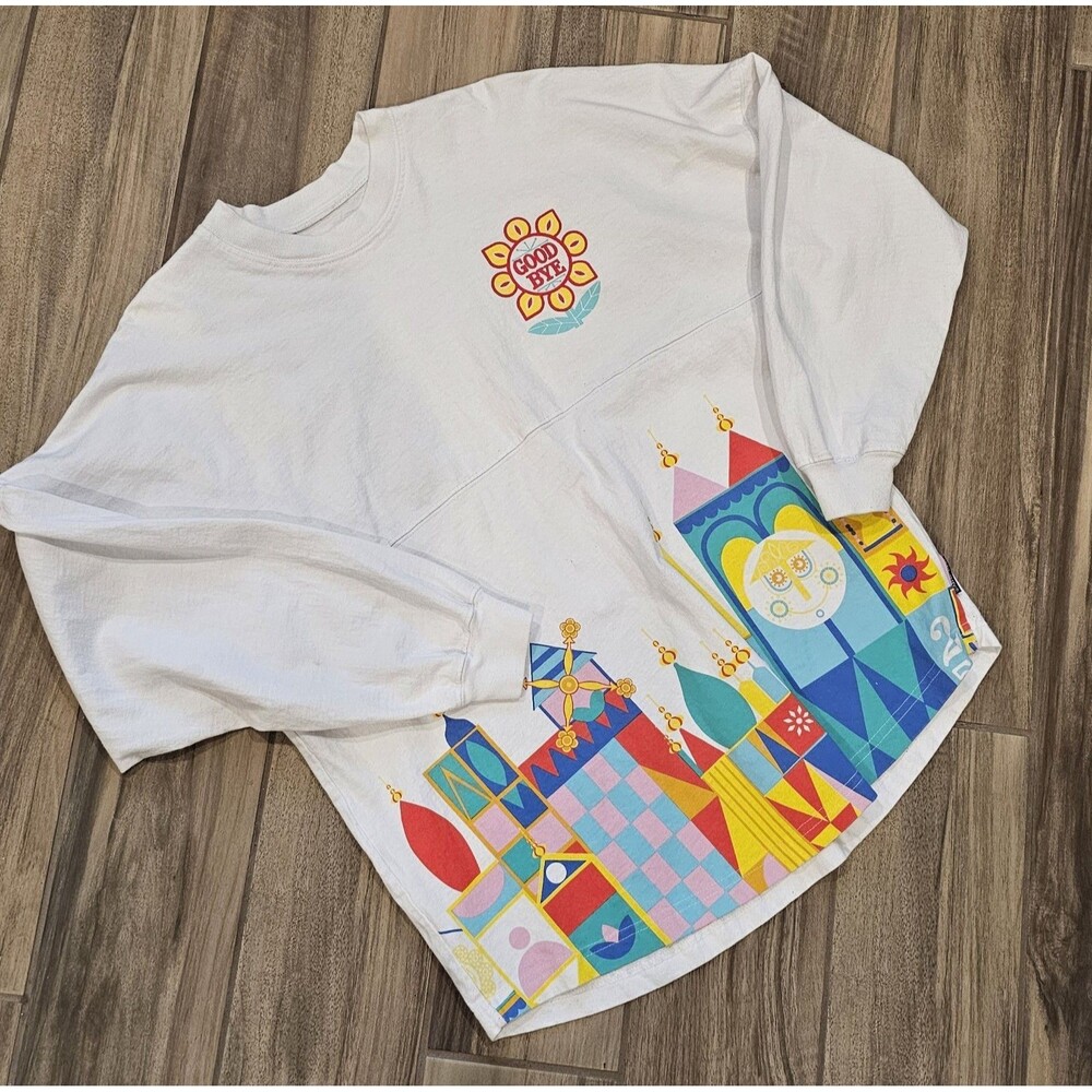 Disneyland Disney It's A Small World "Good Bye" Spirit Jersey Adult Size M